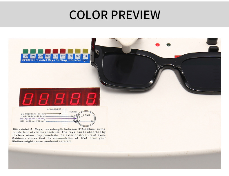 European and American sunglasses ins fashion square sunglasses men's large frame sunglasses women's sunglasses 103_voghion.com