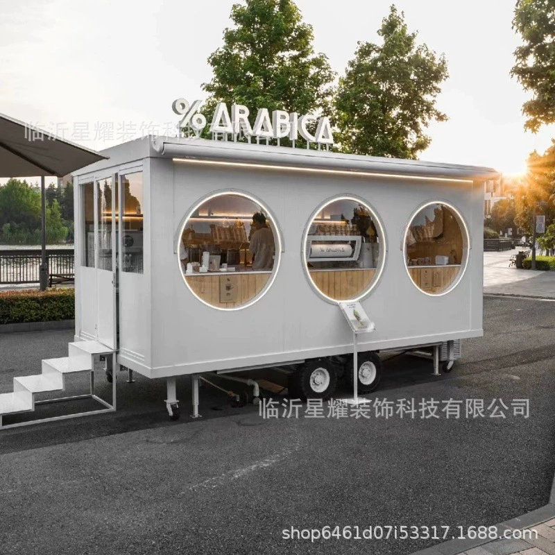 Обеденный столик, коммерческий ресторан, мобильный столик для закусок, кофейный столик, чай с молоком, многофункциональный столик для ларьков, предназначенный для живописных мест.