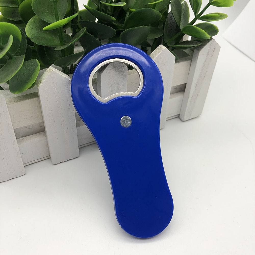 冰箱贴开瓶器塑料啤酒帮手广告小礼品加印logo全新料啤酒启子厂家