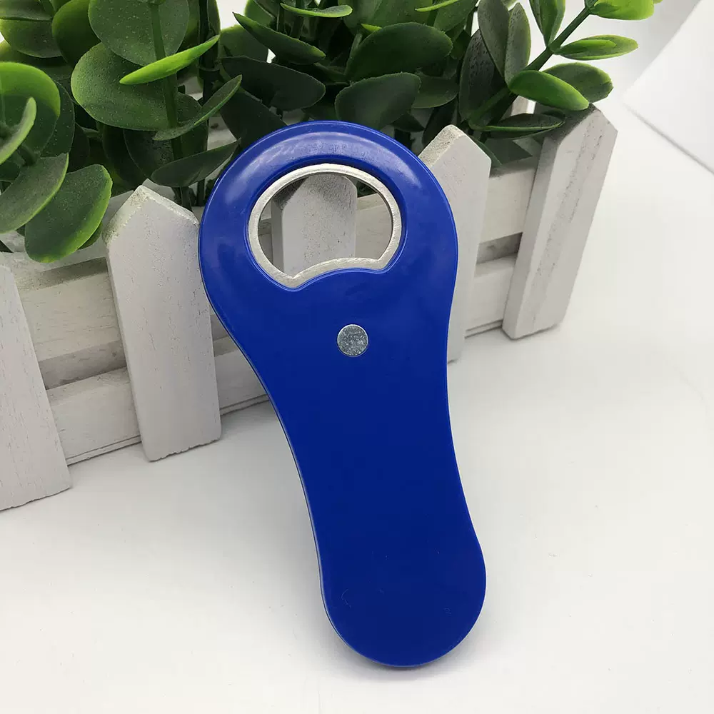 冰箱贴开瓶器塑料啤酒帮手广告小礼品加印logo全新料啤酒启子厂家