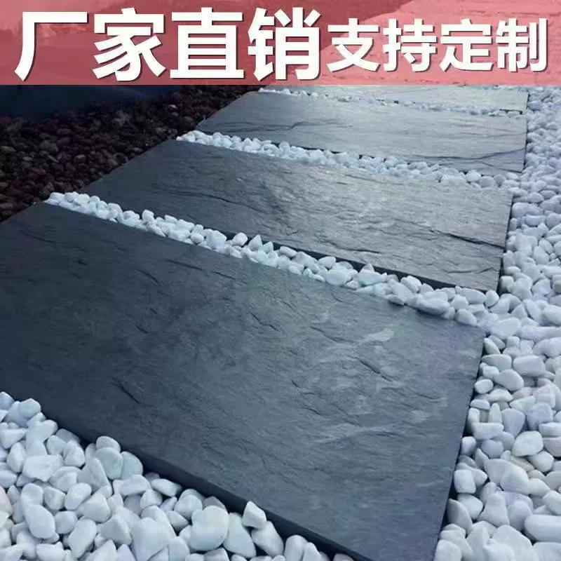 Природные наружные синие плиты ступеньки для сада газон ступеньки каменные китайские сады Тингбу дворовые противоскользящие плитки для пола камень