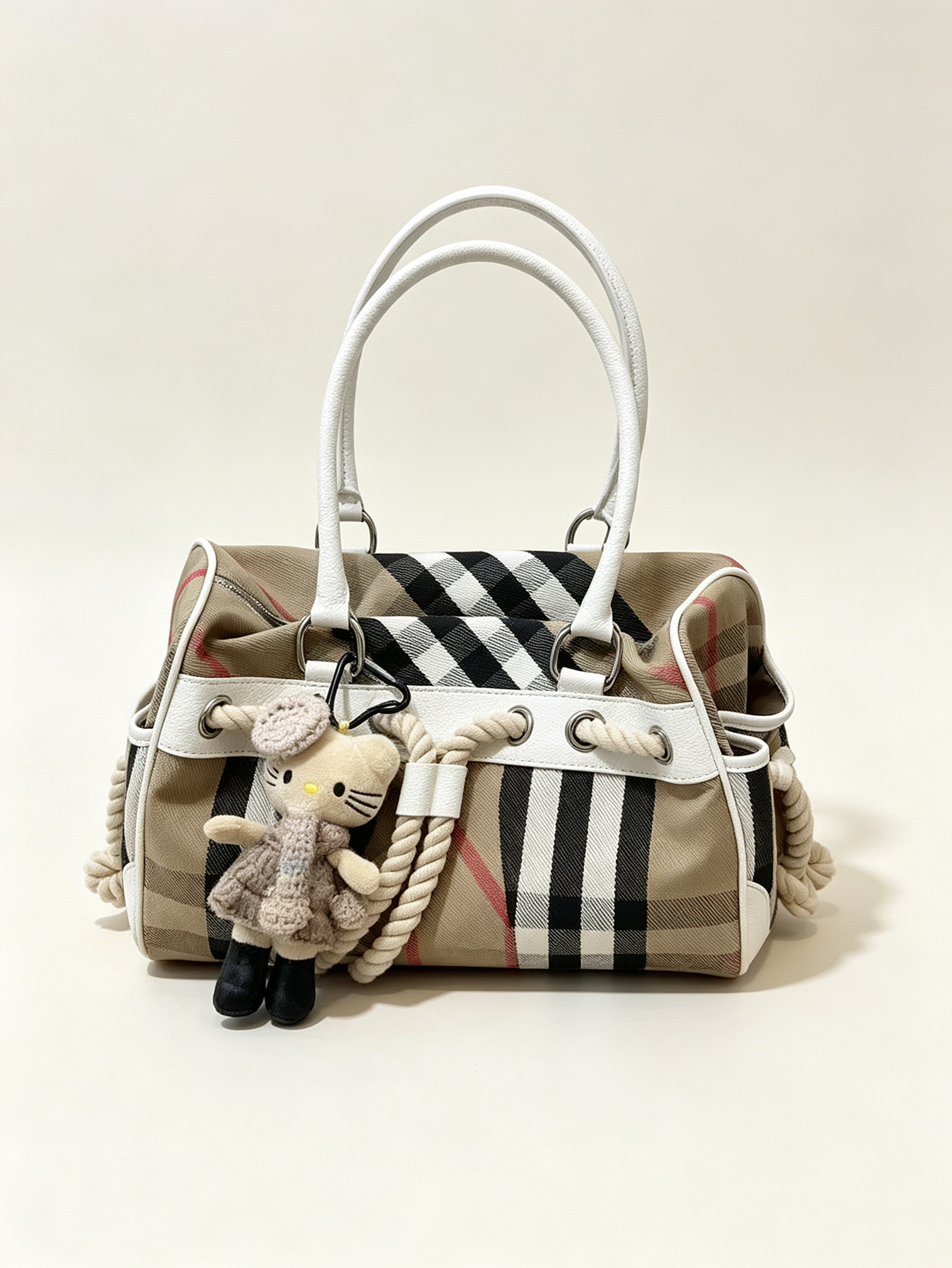 2026 New Fashionable Plaid Large-Capacity Tote Bag with High-Quality Texture, Versatile Shoulder Bag, Handbag, Exceeds Expectations
