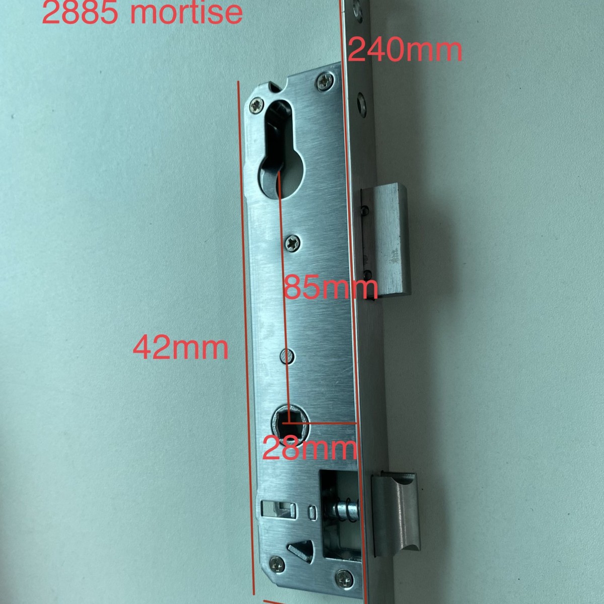 热销出口断桥铝智能锁体2885锁体 指纹锁密码锁通用双快双活锁体