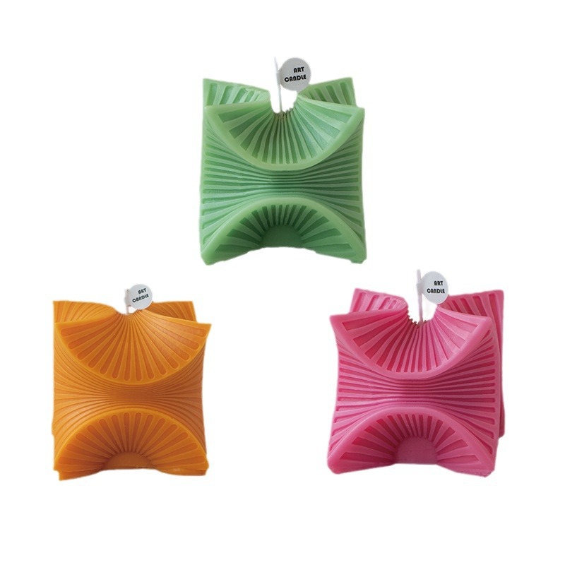 Especial transfronterizo para líneas cuadradas deformadas, modelado de aromaterapia, velas, decoración para el hogar, decoración al por mayor, venta caliente, diseño para el hogar
