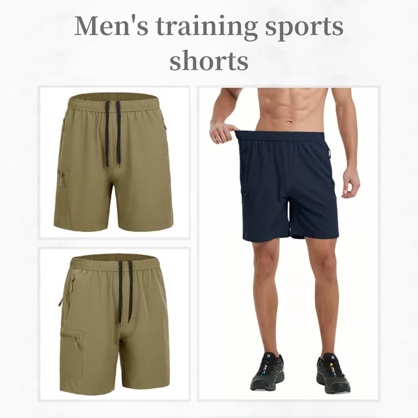 Cross-border European and American Summer Hot Selling Men's Outdoor Loose Running Fitness Pants Quick-drying Breathable Basketball Training Sports Shorts