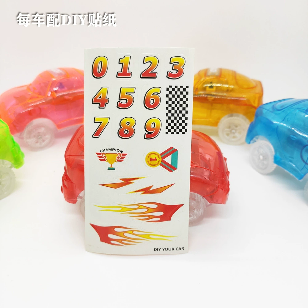 Lightweight electric transport railed, variable subway, toy car with accessories