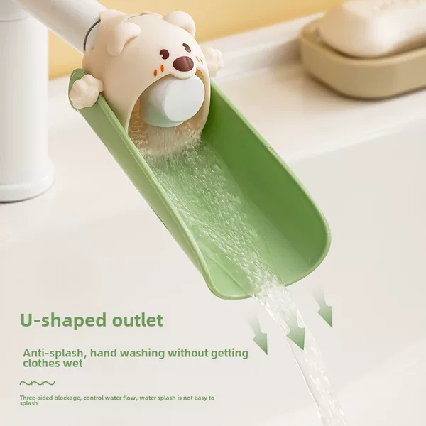 Cartoon Faucet Extender Baby Hand Washing Extension Silicone Anti-Splash Artifact Cute Kidsren's Universal Mouthpiece