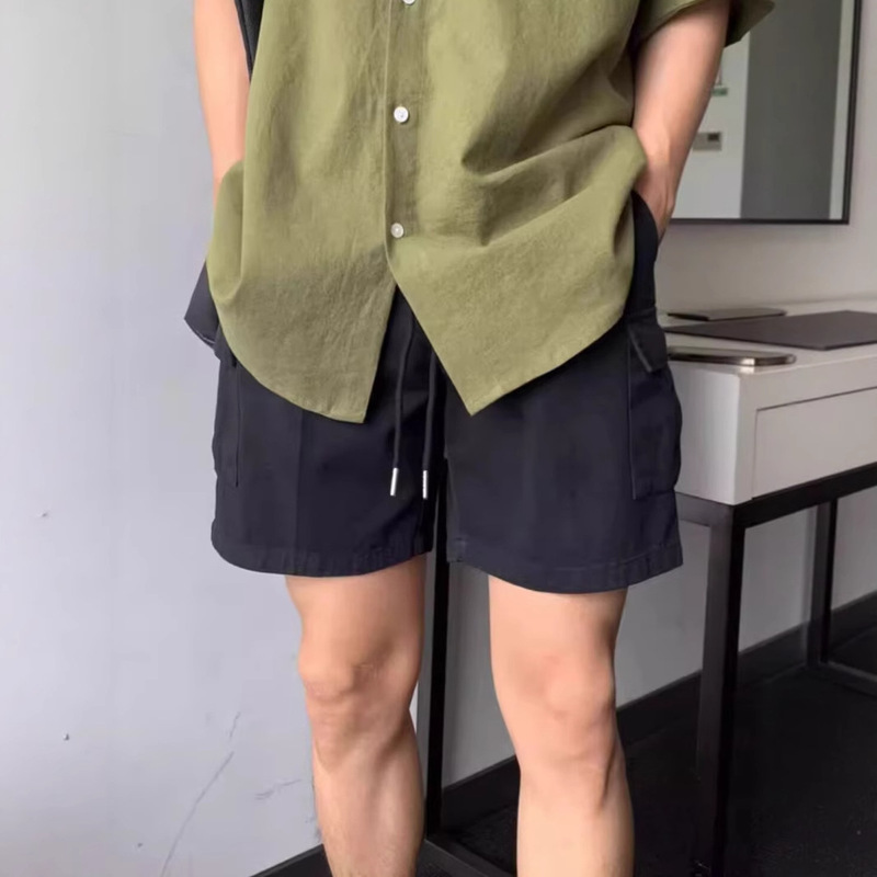 American Casual Shorts Men's Summer Sports Five-point Straight Pants Fashionable Trendy Brand Hong Kong Style All-match Loose Work Pants