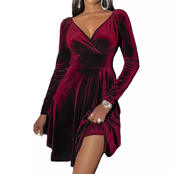 demi-season evening dress