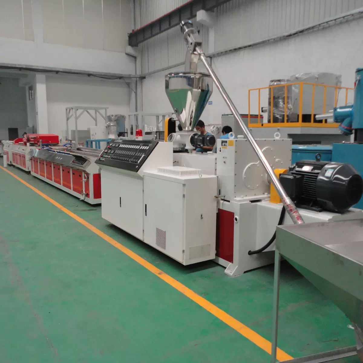 PVC竹木纤维板材生产线木塑集成墙板生产线设备