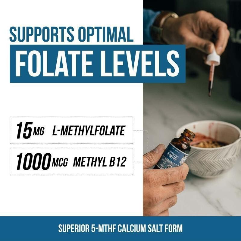 tk跨境爆款现货LMethylfolate15mg维生素B12甲基四氢叶酸滴剂30ml|undefined