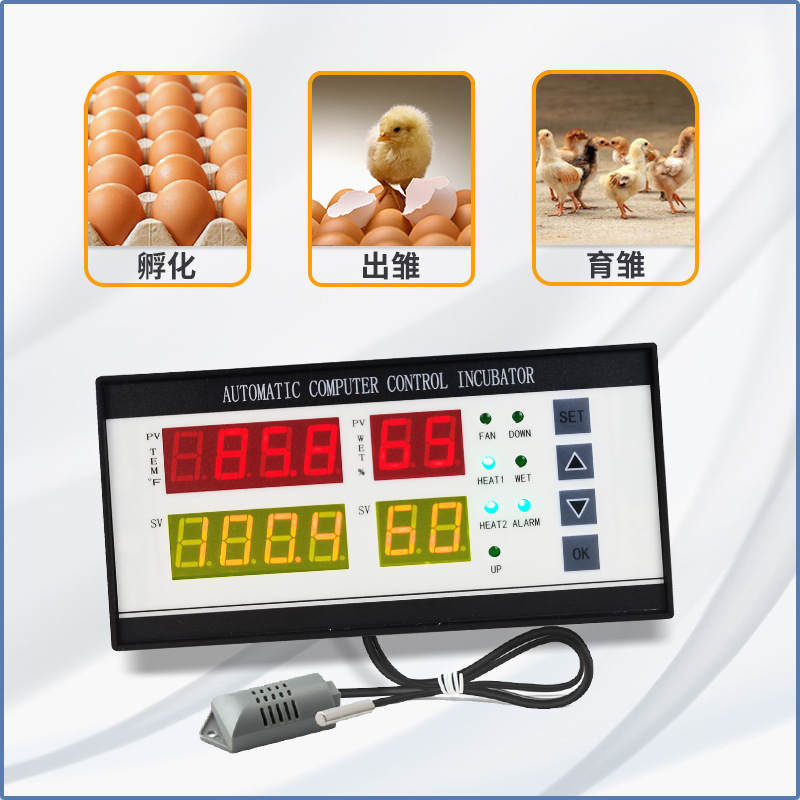 Suministro transfronterizo XM-18ZH incubadora controlador pollo pato Fahrenheit controlador de temperatura y humedad incubadora Accesorios