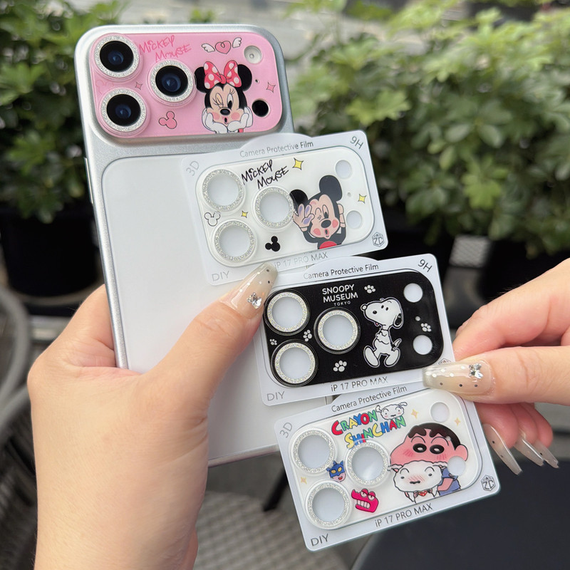Cartoon Mickey Suitable for Apple 18Promax Glitter Lens Film Iphone17 All-In-One Full-Coverage Camera Film Cartoon Mickey Suitable for Apple 18Promax Glitter Lens Film Iphone17 All-In-One Full-Coverage Camera Film