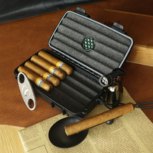 雪茄盒便携雪茄剪刀烟灰缸打火机随身雪茄保湿盒雪茄套工具套装