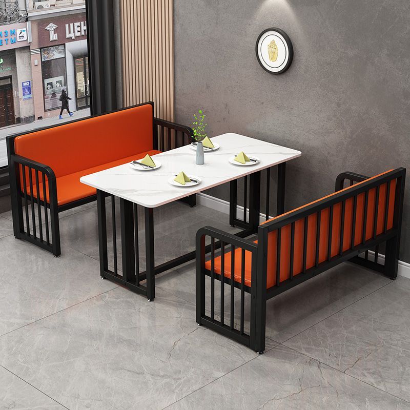商用卡座沙发烧烤店桌椅组合小吃店餐厅桌凳酒吧清吧网红四人长椅