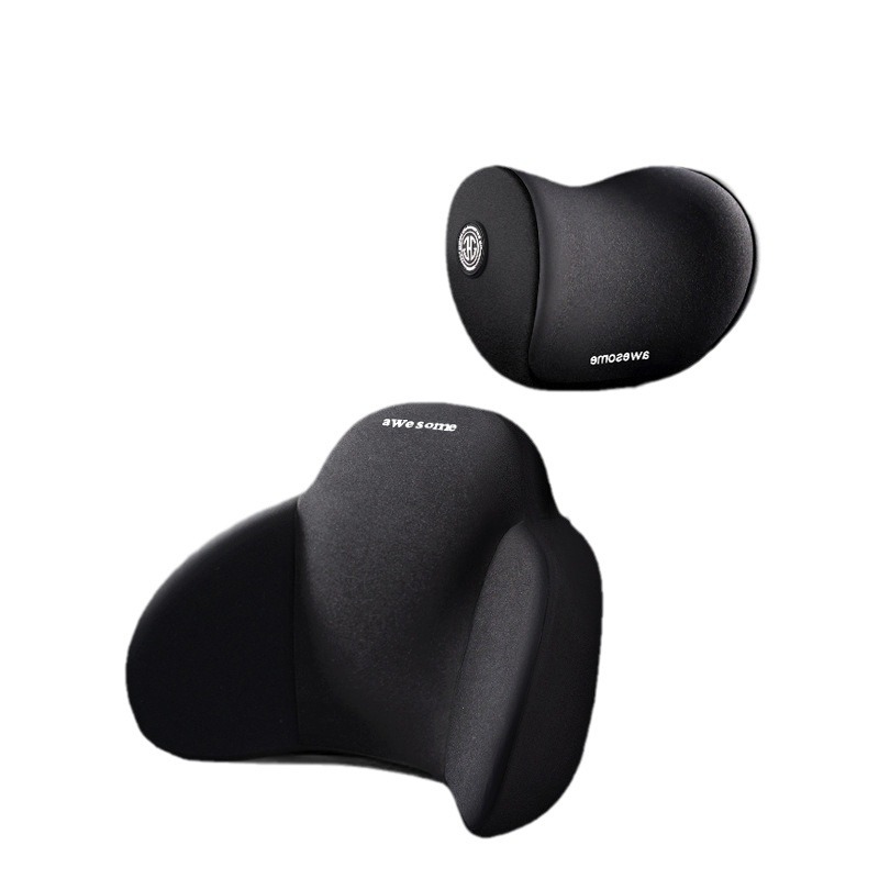 Soporte lumbar del coche almohada lumbar de espuma de memoria cojín lumbar respaldo soporte de la cintura cojín asiento de coche reposacabezas traje