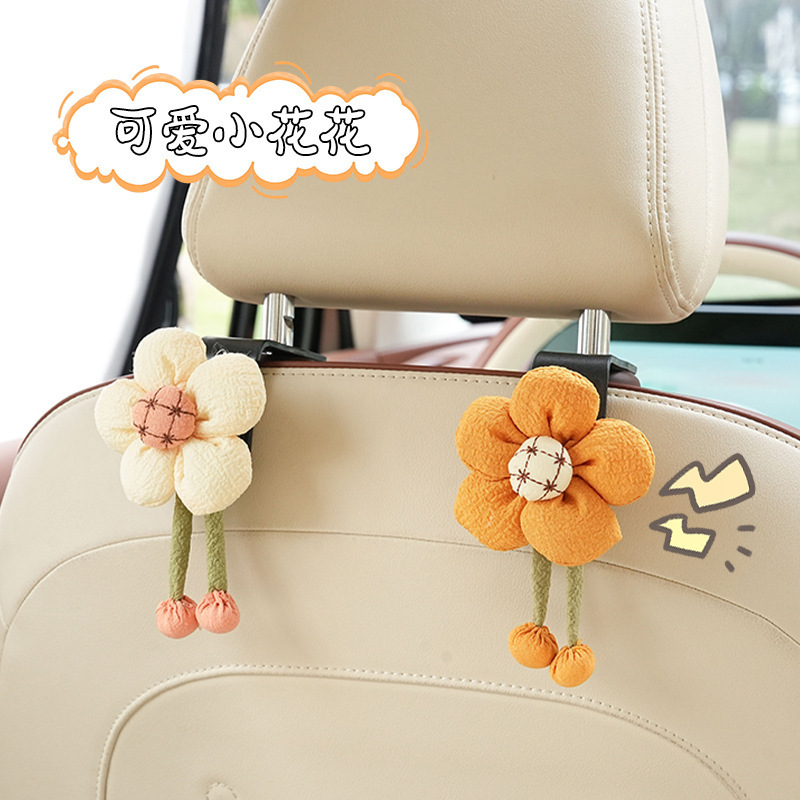Gancho de coche de dibujos animados Gancho de coche de almacenamiento de acabado de bricolaje creativo Gancho de decoración conveniente en la parte posterior del asiento del coche