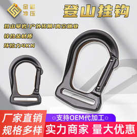 锌合金织带挂扣专业健身带挂钩葫芦钩登山扣瑜伽训练D型扣金属扣