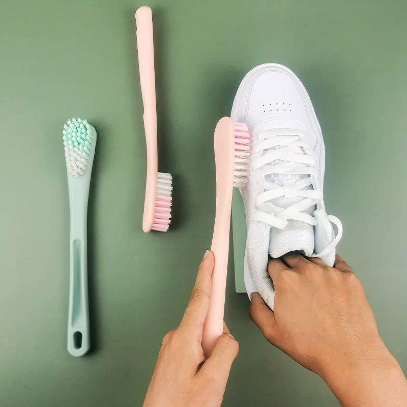 Plastic shoe brush for home use for laundry, soft universal silicone brush for elementary school students