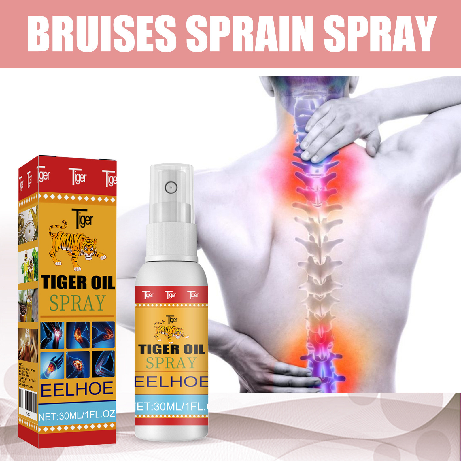 Eelhoe Joint Gentle Spray Daily Care for Joint Health, Caring for Knees and Lumbar Spine, External Use Body Spray
