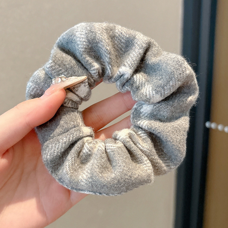 Anillo de cabello de intestino grande coreano para mujeres de alto nivel toallas cuadradas cuerdas de cabello de alta elasticidad y elásticas duraderas flojas flojas