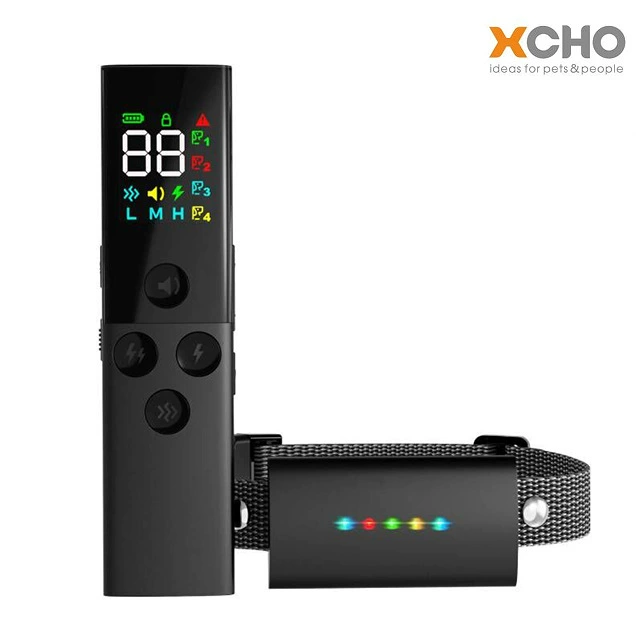 2024 Новое устройство для дрессировки собак с цветным экраном для больших собак, запатентованный дизайн, 3 режима обучения, уровень электрошока 0-99, уровень