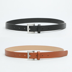 New European and American-style women's pin-buckle belts—stylish, minimalist, and perfect for decorating dresses or pairing effortlessly with jeans!