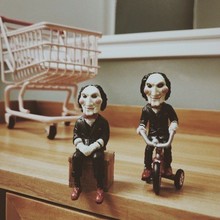 电锯惊魂 SAW BILLY 骑单车 坐姿场景 手办模型公仔摆件挂件