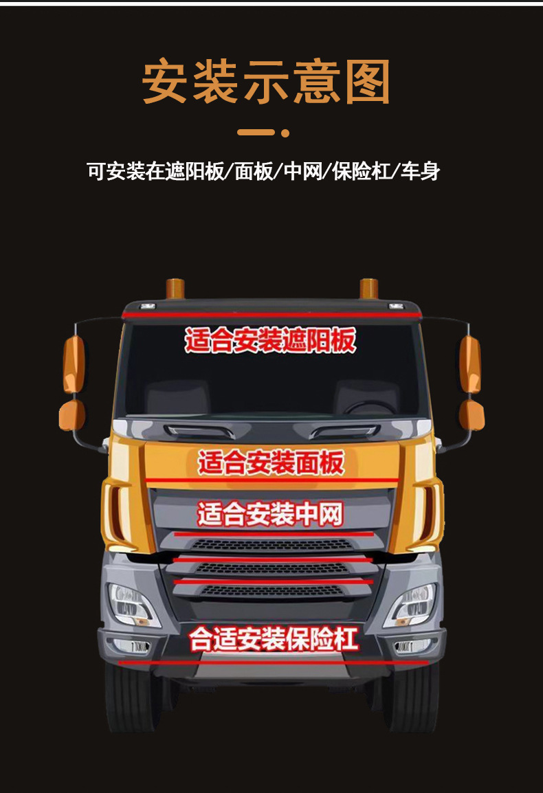 Source factory truck 12V24V colorful running horse streamer lamp decorative lamp atmosphere lamp magic color ranger lamp net lamp