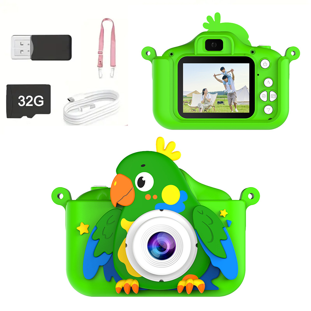 Green Parrot HD Dual Camera + 32G Memory Card