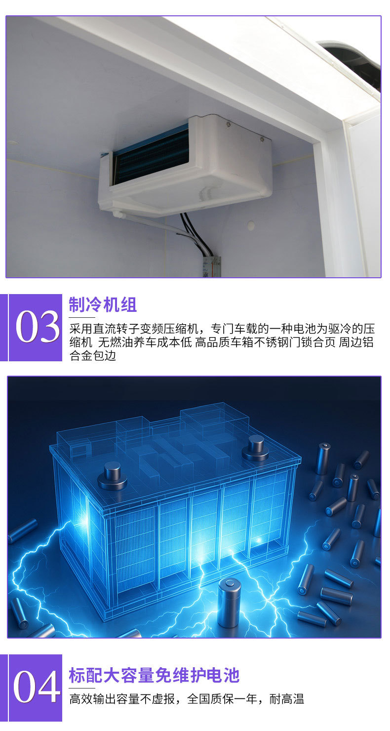 Enclosed Box-Type Four-Wheel Cargo Truck, Multi-Door Electric Truck, Small Foreign Trade Export Van, Electric Food Delivery Truck