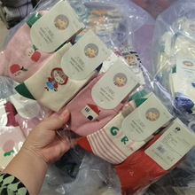 六指鼠秋冬女童手工缝头精梳棉袜子宝宝无骨中筒厚棉袜3-15岁