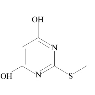 4,6-二羟基-2-甲硫基嘧啶 Cas号：1979-98-2