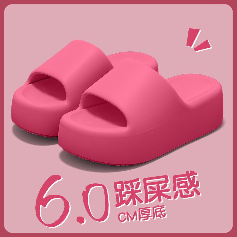 8820 flip flops-rose red