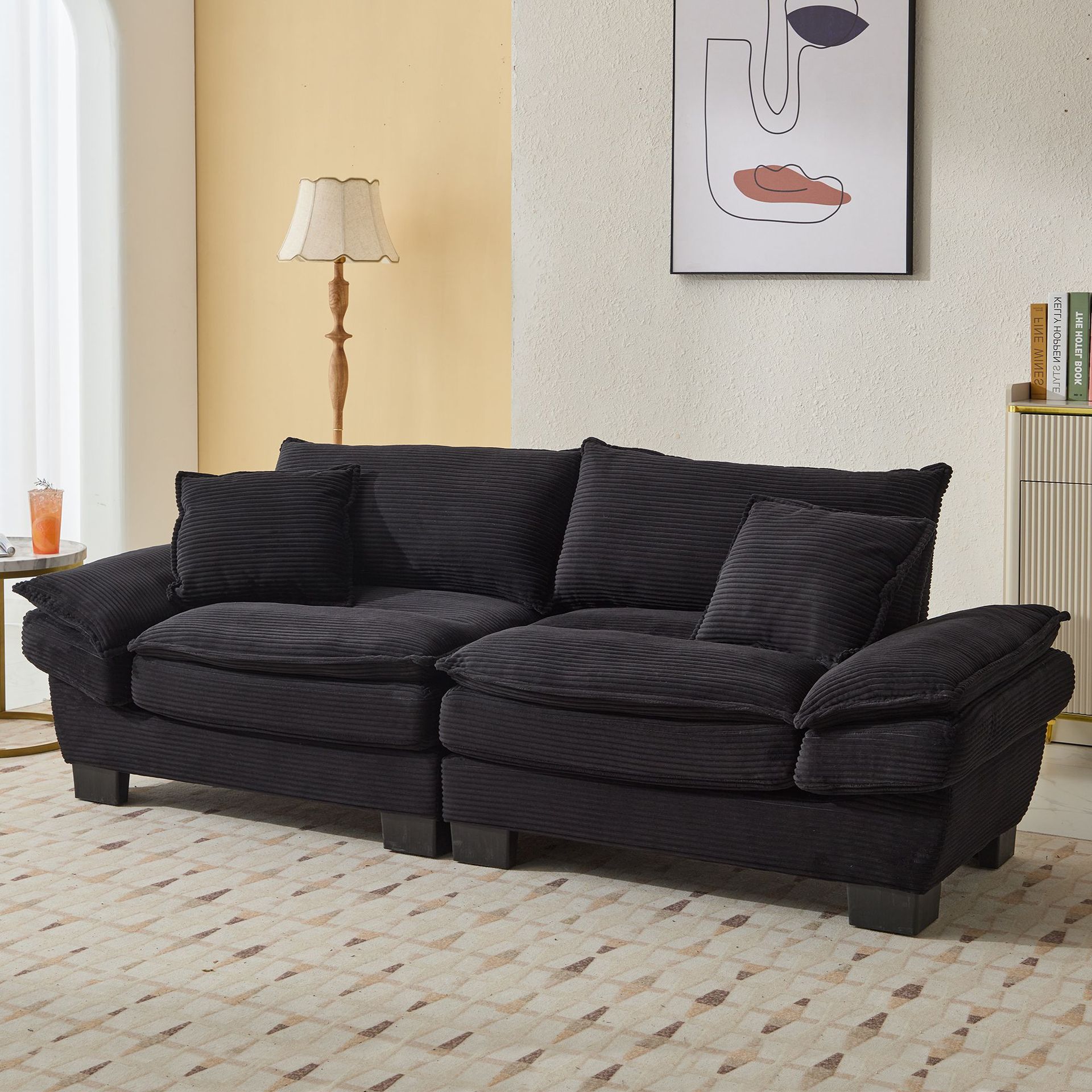 Sofá cama plegable sofá de compresión estilo italiano simple sofá recto para sentarse y acostarse tela de sala de estar de lujo ligera pequeña casa