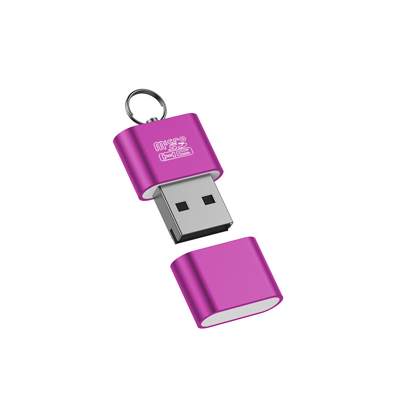 SY-T18 アルミ合金 USB カードリーダーメモリカード tf カード 2.0 高速コンピュータマイクロミニノートブックミニ|undefined