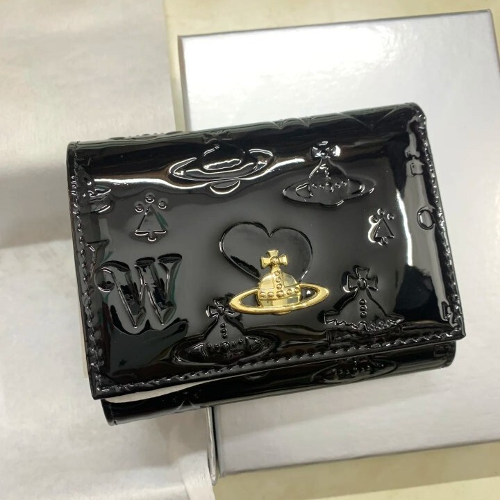 2024 Empress Saturn Crocodile Pattern Cowhide Leather 70% off Wallet Coin Purse Black Simple Multi-Card Slot Genuine Leather Short Style