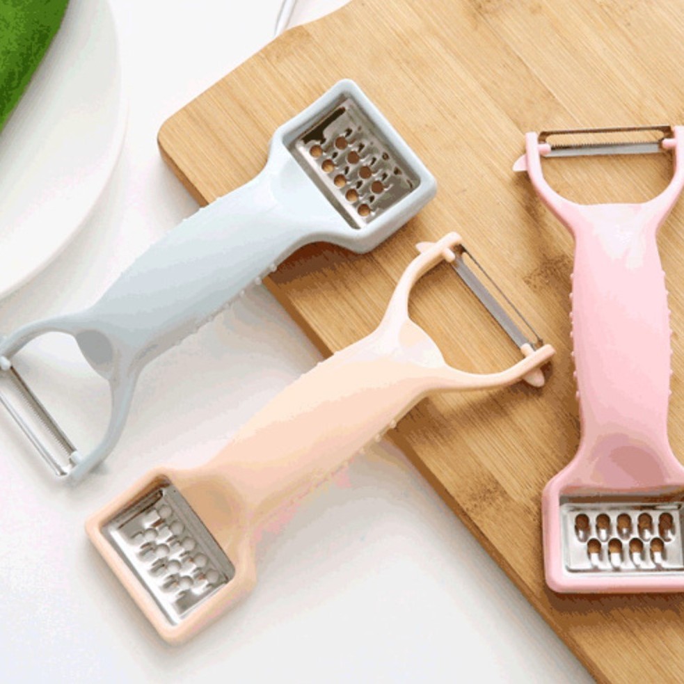 Engrosamiento de color nórdico multi-funcional de doble cabeza pelador de doble propósito pelador cepilladora rallador al por mayor