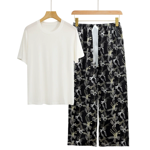With bow, white