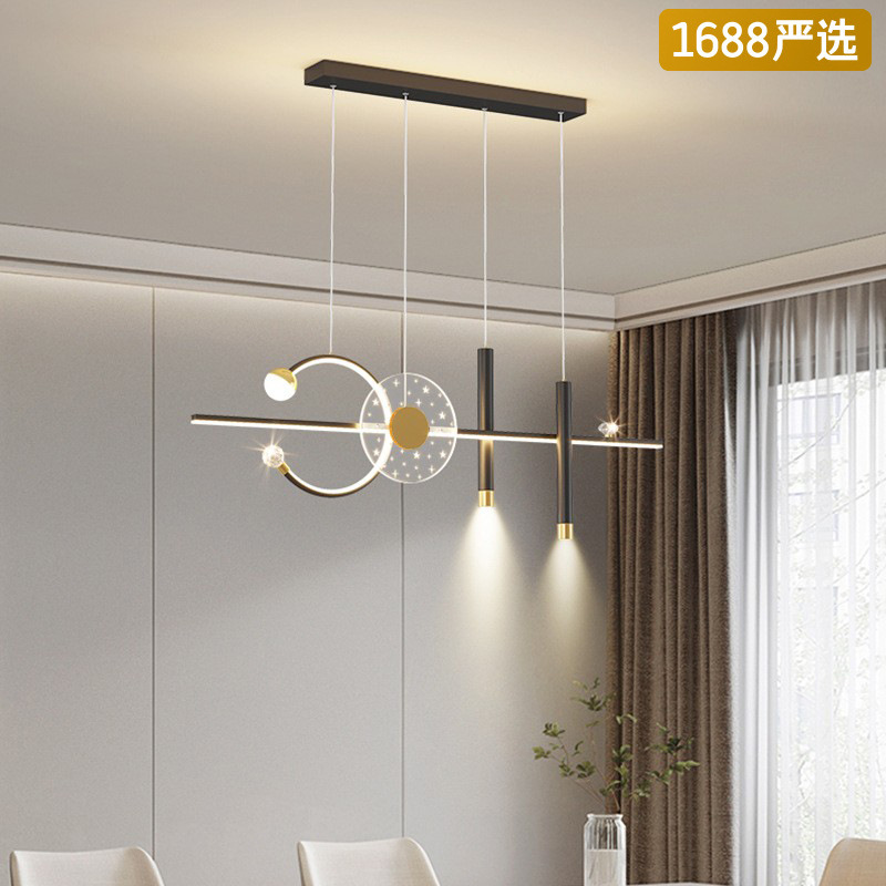 [Selección estricta] nueva lámpara de candelabro minimalista moderna lámpara de restaurante bar lámpara de candelabro nórdica lámpara de lámpara creativa lámpara larga