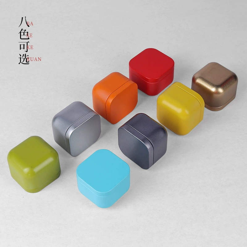 Ежемесячные продажи 100 000 красочных мини-банок для чая, универсальных жестяных банок для чая и волчьего ягоды, портативных маленьких банок для чая.