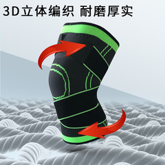 Thin elastic knee support for summer fitness, compression cycling, running, basketball, unisex knitting sports accessory, wholesale