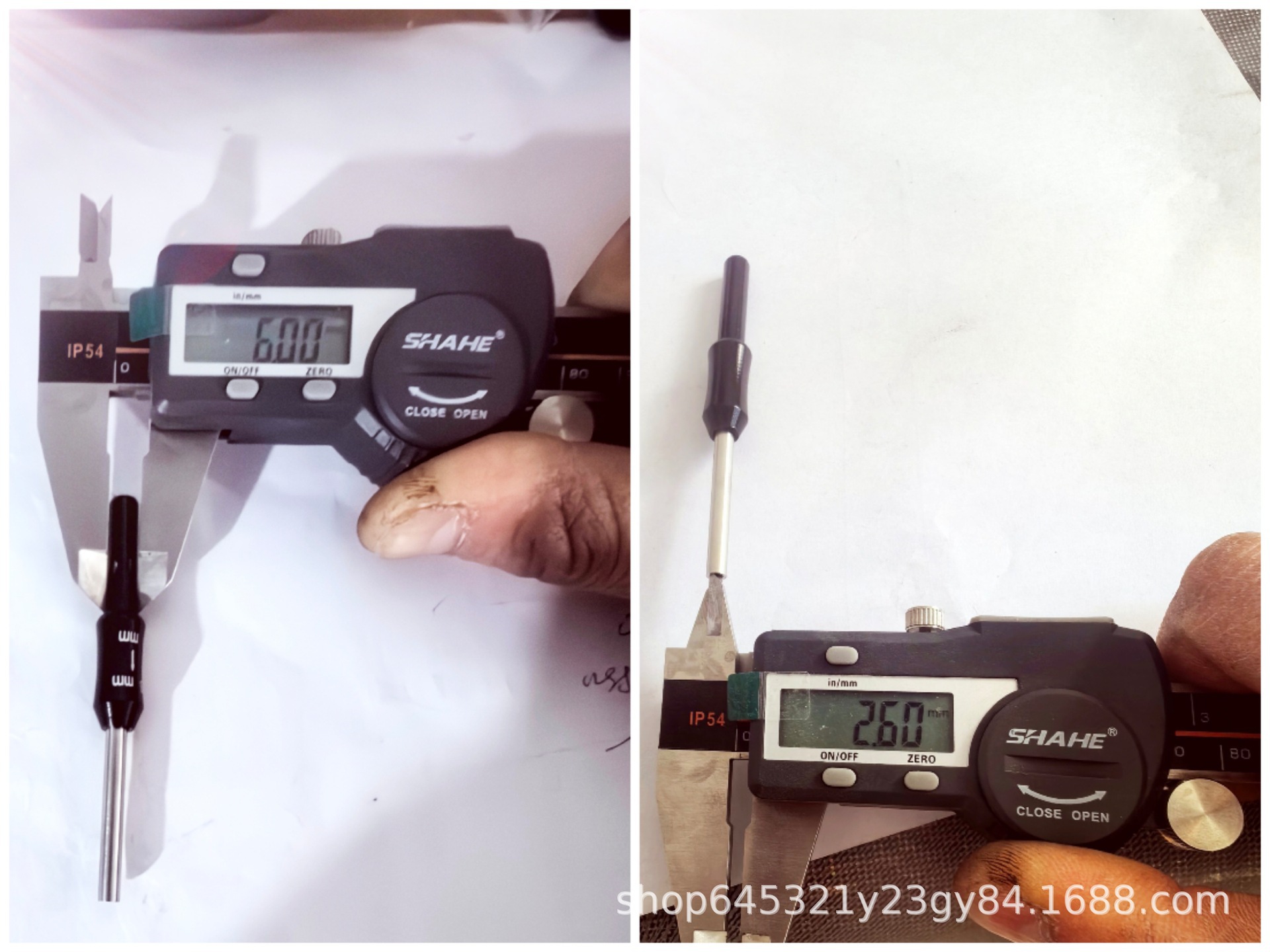 Cabeza de diámetro reducida de metal para pesca de hielo