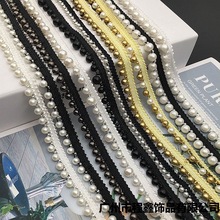 厂家现货批发钉珠花边 珍珠花边 民族风汉服装饰织带diy辅料