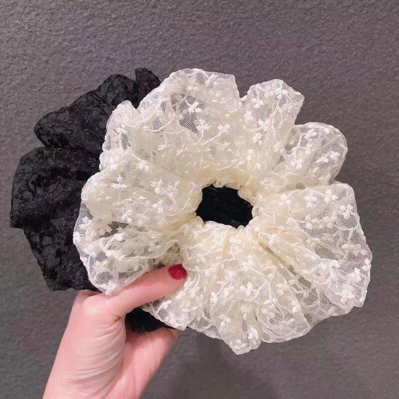 Internet Celebrity New Oversized Lace Floral Colon Hair Ring Japanese and Korean Style Elegant Girls' Head Ring Boutique Hair Accessories Internet Celebrity New Oversized Lace Floral Colon Hair Ring Japanese and Korean Style Elegant Girls' Head Ring Boutique Hair Accessories