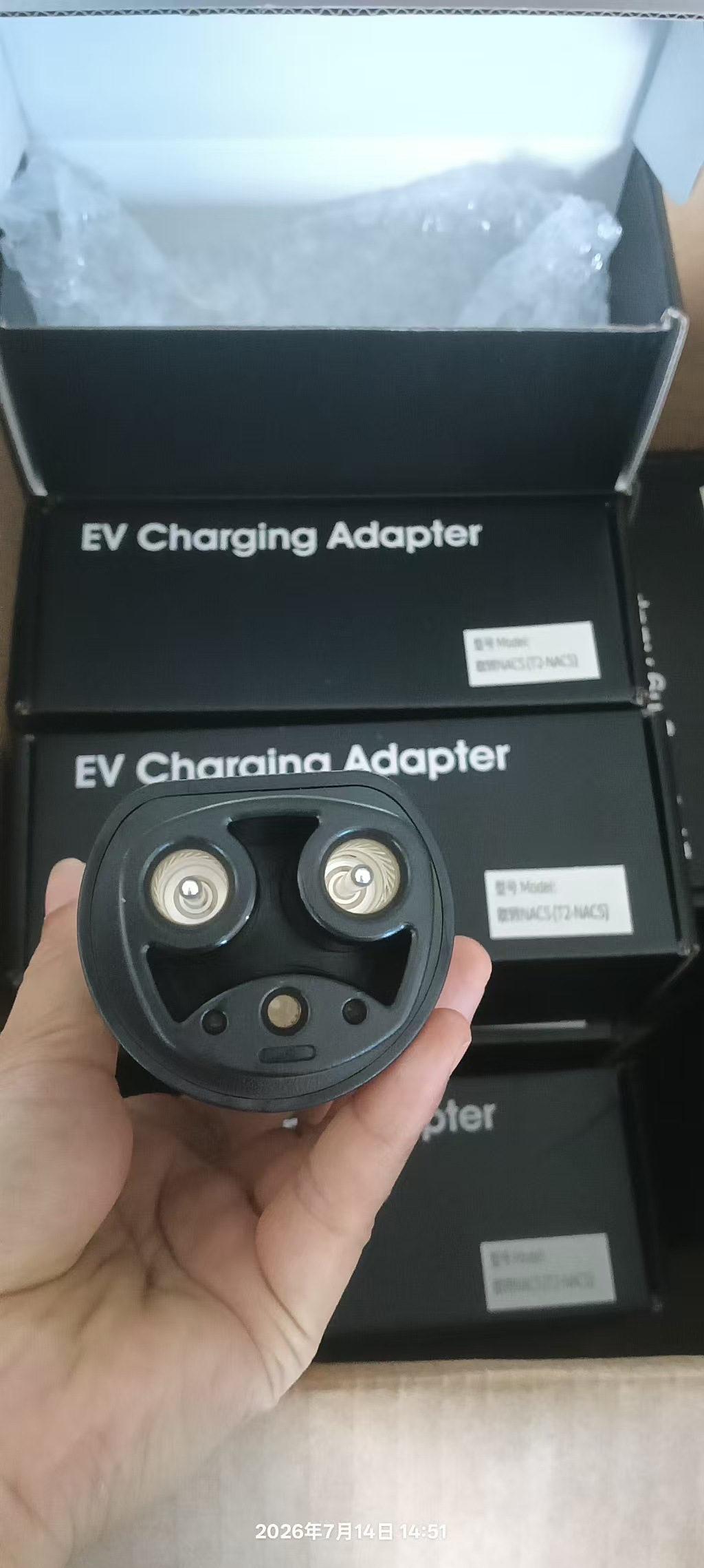 New energy electric vehicle Tesla adapter TYPE2 to NACS converter TESLA car charging converter