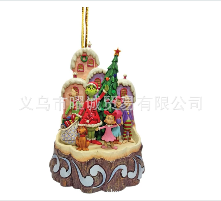 2023 Елочные украшения День Благодарения Акриловый Кулон Веселые Зеленые Рождественские Украшения Семейная Праздничная Вечеринка