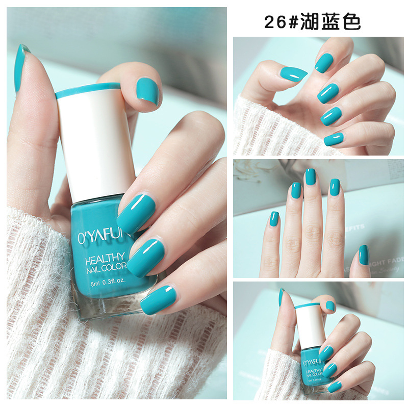 Esmalte de uñas nuevo esmalte de uñas desgarrable a base de agua de secado rápido sin hornear de secado rápido esmalte de uñas no picante primavera y otoño