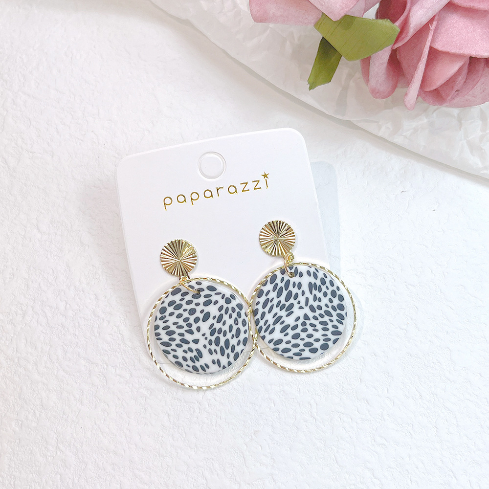 Fashion Leopard soft clay Stoving Varnish Womenu0027S Drop Earrings 1 Pair