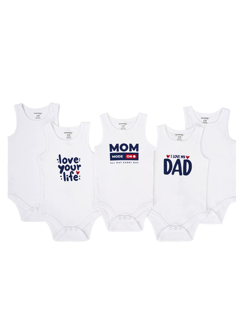 Conjunto de 5 piezas de verano, estilo nuevo, chaleco, pelele, algodón puro, fino, sin mangas, mono para bebé, pelele para exteriores.